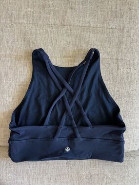 lululemon athletica Navy high neck Strappy Sports Bra